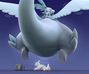 angry big_butt butt butt_focus duo extreme_size_difference feral grey_background looking_at_another looking_back looking_back_at_another looking_up_at_another lying macro midair on_front pear-shaped_figure rear_view simple_background size_difference spread_wings tail thick_tail thick_thighs white_body wide_hips wings kiforda mythology nintendo pokemon dragon generation_3_pokemon mythological_creature mythological_scalie pokemon_(species) scalie zangoose 2025 3d_(artwork) 6:5 digital_media_(artwork) hi_res