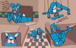 2022 all_fours ambient_among_us ambient_crewmate_(among_us) among_us animatronic anthro blue_body blue_fur blush blush_stickers bow_tie brown_(among_us) digital_media_(artwork) feral feralized five_nights_at_freddy's five_nights_at_freddy's_2 fur green_eyes hi_res innersloth lagomorph leporid machine male mammal nezubunn pawpads purple_(among_us) rabbit red_(among_us) red_bow_tie robot scottgames scut_tail short_tail sitting solo tail toy_bonnie_(fnaf) yellow_(among_us)
