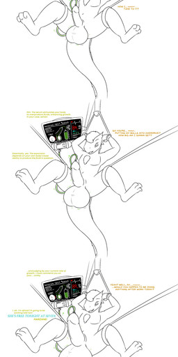 anthro balls balls_expansion cuff_(restraint) dialogue digitigrade electronics erection expansion genital_expansion genitals hair implied_popping machine male medical_instrument monitor nude penis penis_expansion restrained restraints scientific_instrument simple_background solo text white_background keinga karat_(keinga) kobold scalie 2019 absurd_res digital_drawing_(artwork) digital_media_(artwork) english_text hi_res long_image sequence tall_image