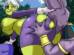 anal anthro bent_over big_breasts big_butt bodily_fluids breasts butt female huge_butt interspecies oral rimming sex sweat sweaty_breasts jyto dragon_ball dragon_ball_super beerus cheelai humanoid mammal 4:3 hi_res