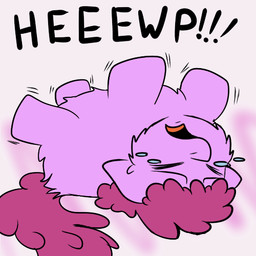 ambiguous_feral ambiguous_gender baby_talk bodily_fluids crying dialogue eyes_closed feral fur hair helpless lying motion_lines on_back open_mouth pink_body pink_fur purple_hair purple_tail side_view simple_background solo tail tears text upset young young_ambiguous young_feral php199 fluffy_pony friendship_is_magic hasbro mlp_g4 my_little_pony berry_punch_(mlp) fluffy_pony_(species) mammal 1:1 digital_media_(artwork) english_text flat_colors low_res