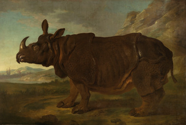1749 ambiguous_feral ambiguous_gender cloud detailed_background feral grass hill hooves horn nature nature_background outside plant quadruped river rock short_tail side_view sky solo standing tail tree unguligrade jean-baptiste_oudry public_domain indian_rhinoceros mammal rhinoceros 18th_century absurd_res ancient_art hi_res oil_painting_(artwork) painting_(artwork) traditional_media_(artwork) traditional_painting_(artwork) female_(lore)
