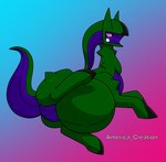 belly big_belly feral male pregnant pregnant_feral pregnant_male simple_background solo tail text vore_implied arceus_tummy nintendo pokemon arceus generation_4_pokemon legendary_pokemon pokemon_(species) hi_res