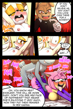 5_fingers anthro anthro_penetrated armwear big_dom_small_sub blush bodily_fluids breasts clothing crying cum dialogue dominant dominant_anthro dominant_male dominant_old drugged elbow_gloves eyes_closed female female_penetrated fingers genital_fluids genitals gloves half-closed_eyes handwear male male/female male_penetrating male_penetrating_female narrowed_eyes open_mouth penetration penis red_eyes rope sex size_difference submissive submissive_anthro submissive_female submissive_young substance_intoxication tail tears text tongue young young_anthro dexstar sega sonic_the_hedgehog_(series) amy_rose cream_the_rabbit vanilla_the_rabbit eulipotyphlan hedgehog lagomorph leporid mammal rabbit 2025 2:3 digital_media_(artwork) english_text hi_res daughter_(lore) mother_(lore) mother_and_child_(lore) mother_and_daughter_(lore) parent_(lore) parent_and_child_(lore) parent_and_daughter_(lore)