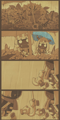 2_horns 4_eyes 4_panel_comic 6_hands anthro border closed_smile cute_fangs duo empty_eyes fangs female flashback floating_hands flower grey_border holding_object holding_umbrella horn legless male male/female mouth_closed multi_eye multi_hand outside plant raining romantic romantic_couple scarf sharing_umbrella simple_background smile teeth umbrella yellow_background 5health kirby:_triple_deluxe kirby_(series) nintendo queen_sectonia_(original_form) taranza ambient_arthropod ambient_butterfly ambient_insect arachnid arthropod spider spidr 2020 absurd_res comic digital_drawing_(artwork) digital_media_(artwork) hi_res monochrome