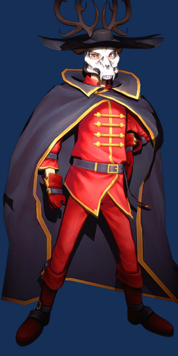 amber_eyes anthro antlers armor boots cape clothing costume fist footwear gauntlets gloves handwear hat headgear headwear horn male mask shoes smile solo standing vermilionrenderworks enticia_(modeler) beastars louis_(beastars) cervine deer mammal red_deer 1:2 absurd_res alpha_channel hi_res signature