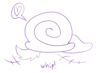 anthro duo female heart_symbol motion_lines onomatopoeia shell sound_effects speech_bubble tail text bigsteppies gastropod mammal mollusk snail monochrome
