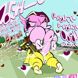 anal anal_penetration annoyed anthro big_penis black_eyes bodily_fluids bouncing brown_hair circle_eyes cum cum_in_ass cum_inside cumshot duo ejaculation fantasizing fantasizing_during_sex female genital_fluids genitals hair male male/female penetration penis pink_body pink_hair pink_skin sex shell_hat vaginal_fluids white_eyes yellow_body yellow_skin thefablednekos spiral_stream_derby cocoa-bon jerry_capshell gastropod mollusk snail absurd_res hi_res