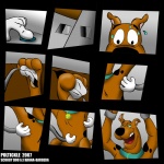 anthro bdsm bondage bound disembodied_hand duo feet grid_layout hindpaw machine male nine_frame_grid nine_frame_image paws separation_(layout) solo_focus tickle_torture tickling tickling_armpits tickling_feet poltickle hanna-barbera scooby-doo_(series) scooby-doo canid canine canis domestic_dog great_dane mammal mastiff molosser 1:1 2007 comic hi_res