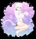 bare_legs black_sclera butt clothing femboy looking_at_viewer male oversized_clothing simple_background solo underwear thegaycactus elsword add albino animal_humanoid cat_humanoid felid felid_humanoid feline feline_humanoid humanoid mammal mammal_humanoid 2018 alpha_channel digital_media_(artwork) hi_res