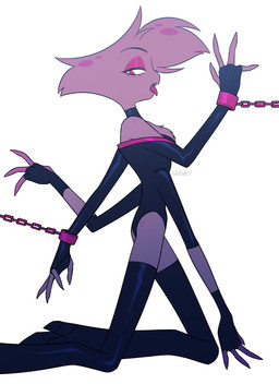 4_arms boots butt chained_cuffs chest_tuft clothed clothing eyelashes footwear freckled_butt freckled_shoulders freckles glistening_eyelids high_heeled_boots high_heels legwear long_eyelashes male multi_arm multi_limb shoes simple_background solo thigh_boots thigh_highs tongue tongue_out tuft white_background enaic31 hazbin_hotel hellaverse angel_dust arachnid arthropod demon humanoid spider absurd_res hi_res