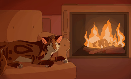 ambiguous_gender armchair brown_body brown_fur chair cozy detailed_background digitigrade eyes_closed feral fire fireplace fur furniture inside lying on_chair pawpads paws pink_inner_ear pink_nose pink_pawpads relaxing resting solo tan_body tan_fur sebdoggo domestic_cat felid feline felis mammal 2016 aliasing cel_shading digital_drawing_(artwork) digital_media_(artwork) microsoft_paint_(artwork) shaded