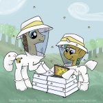 beekeeper castle-mania duo family feral horn male smudge_proof friendship_is_magic hasbro my_little_pony mythology snails_(mlp) arthropod bee equid equine hymenopteran insect mammal mythological_creature mythological_equine unicorn 1:1 2013 digital_media_(artwork) father_(lore) parent_(lore) son_(lore)