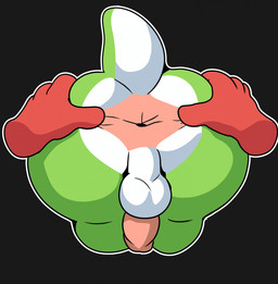 4_fingers anthro anus backsack balls black_background butt butt_focus butt_grab disembodied_hand duo fingers genitals green_body hand_on_butt humanoid_genitalia humanoid_penis male penis simple_background spread_butt spreading tail white_body dinim mario_bros nintendo yoshi_(character) yoshi 2026 hi_res