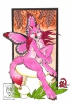 anthro areola breasts female fur insect_wings lepidopteran_wings navel nipples nude pink_body pink_fur solo tail wings luthien_nightwolf maraschino arthropod butterfly butterfly_furry canid canine canis hybrid insect lepidopteran mammal wolf 2009 traditional_media_(artwork)