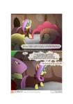 2015 absurd_res angry annoyed anthro applejack_(mlp) bandanna clothing comic dialogue dragon earth_pony english_text equid equine female feral friendship_is_magic frustrated gashiboka gold_lily_(mlp) group hasbro hi_res hood horn horse kerchief male mammal mane my_little_pony mythological_creature mythological_scalie mythology pained patreon patreon_logo pinkie_pie_(mlp) pony scalie speech_bubble spike_(mlp) text url website_logo