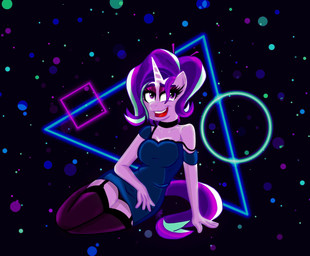 anthro bra clothed clothing female hair happy horn legwear lingerie looking_at_viewer multicolored_hair open_mouth panties purple_eyes smile solo stockings synthwave thigh_highs underwear arandomperson44 friendship_is_magic hasbro my_little_pony mythology starlight_glimmer_(mlp) equid equine mammal mythological_creature mythological_equine unicorn 2018 hi_res