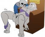 anthro armchair bodily_fluids bone bra breasts chair clothing duo female fingering furniture genital_fluids heart_symbol humanoid_on_anthro male male/female nipples skeleton tears text underwear vaginal vaginal_fingering vaginal_fluids under10mato undertale undertale_(series) chairiel sans_(undertale) toriel animated_skeleton boss_monster_(undertale) bovid caprine humanoid mammal undead japanese_text