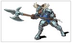 anthro antlers armor besagew biped border brown_body brown_fur cuisse female fur furgonomics gambeson greaves halberd headgear helmet holding_halberd holding_melee_weapon holding_object holding_polearm holding_weapon horn melee_weapon monotone_body monotone_fur open_visor pauldron polearm poleyn sabatons simple_background solo visor_helmet weapon white_background white_border nsfuwu4 deer mammal moose new_world_deer 2023 digital_media_(artwork) hi_res