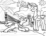 black_and_white communism cutie_mark dialog draft_horse duo english_text equine female feral friendship_is_magic hammer_and_sickle horn horse male monochrome my_little_pony p_comics plain_background political_cartoon pony princess princess_celestia_(mlp) royalty text white_background winged_unicorn wings yoke
Rating: Safe
Score: 7
User: Princess_Celestia
Date: June 10, 2011