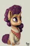 accessory brown_body brown_fur clothed clothing ear_piercing female feral fur grey_background hair headband horn jewelry piercing purple_eyes purple_hair simple_background smile solo nemo2d friendship_is_magic hasbro my_little_pony mythology saffron_masala_(mlp) equid equine mammal mythological_creature mythological_equine unicorn 2016 2:3 digital_media_(artwork) digital_painting_(artwork) hi_res painting_(artwork)