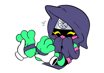 3_toes anthro blush feet female foot_fetish foot_focus paws solo toes innerkero keroberry1 natsuko_(keroberry1) amphibian frog hi_res