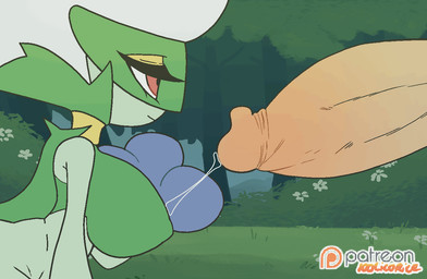 anthro bent_over big_breasts big_penis bodily_fluids breasts disembodied_penis dripping duo faceless_character female female_on_human forest forest_background genital_fluids genitals glans hanging_breasts heart_symbol human_on_anthro humanoid_genitalia humanoid_penis interspecies kissing licking_tip male male/female mostly_offscreen_male nature nature_background outside penis penis_kissing plant pokephilia precum precum_drip precum_string shortstack side_boob side_view solo_focus sucking_tip thick_thighs throbbing throbbing_penis tongue tongue_out tree 100licorice gummitonic nintendo pokemon elemental_creature flora_fauna generation_4_pokemon human humanoid mammal pokemon_(species) roserade 2d_animation animated frame_by_frame