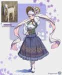 alternative_fashion anthro bell biped bishop_sleeves classic_lolita clothed clothing country_lolita female feral fingers floppy_ears fur hair hooves horn j-fashion juliet_sleeves lolita_(fashion) long_ears quadruped reference_image solo tail white_body white_fur white_hair rappenem bovid caprine damascus_goat domestic_goat goat mammal absurd_res hi_res