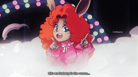 blue_eyes blush clothed clothing crossdressing fog hair looking_at_viewer male red_hair solo standing ahriman_(artist) soyuzmultfilm well_just_you_wait! zayats_(wjyw) hare lagomorph leporid mammal hi_res