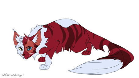 ambiguous_gender blue_eyes feral feralized fluffy fluffy_tail fur genetic_chimerism heterochromia long_tail multicolored_body multicolored_fur quadruped red_body red_fur tail two_tone_body two_tone_fur white_body white_fur yellow_eyes segamastergirl my_hero_academia warriors_(book_series) todoroki_shouto domestic_cat felid feline felis mammal 16:9 crossover hi_res widescreen