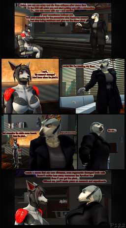 5_fingers anthro bottomwear chair cigarette city city_background clothed clothed_anthro clothed_female clothing coat cybernetics detailed_background dialogue duo female fingers fireplace footwear fur furniture glowing glowing_eyes grey_body grey_fur grey_hair hair humanoid_hands inside machine multicolored_body on_chair orange_eyes pants red_eyes shirt shoes short_hair sitting sitting_on_chair sofa solo speech_bubble standing synthetic table text topwear xpasha122x petruz_(modeler) unauthorized_life amelia_(petruz) nyx_(petruz) android aquatic canid canine canis cyborg jackal mammal pinniped robot seal 3d_(artwork) absurd_res comic digital_media_(artwork) english_text hi_res huge_filesize