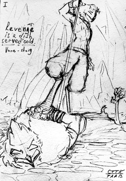 alternate_universe anthro bound digestion duo forced male male/male oral_vore restrained revenge rope same_size_vore vore anxiousboar hellaverse helluva_boss andrealphus_(helluva_boss) stolas_(helluva_boss) avian bird goetia owl owl_demon absurd_res comic hi_res monochrome sketch traditional_media_(artwork) unfinished