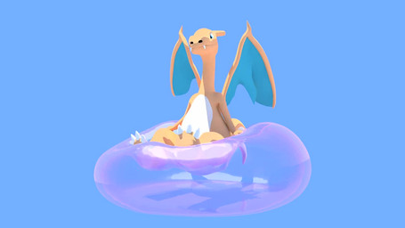 blue_eyes bouncing bubble membrane_(anatomy) membranous_wings on_bubble sitting solo squish wings wobbling skeletorskeletonized nintendo pokemon charizard generation_1_pokemon pokemon_(species) 16:9 3d_(artwork) 3d_animation animated digital_media_(artwork) no_sound short_playtime video widescreen
