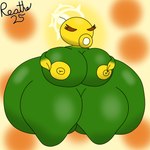 areola big_breasts big_butt breasts butt eyelashes eyes_closed female green_body hand_on_breast hand_on_own_breast huge_breasts huge_butt huge_thighs hyper hyper_breasts hyper_butt hyper_thighs leaf leaf_arms leaf_hair nipples not_furry plant plant_hair pseudo_hair simple_background siphon_(anatomy) solo tan_background thick_thighs three-quarter_view yellow_areola yellow_nipples reathe electronic_arts plants_vs._zombies popcap_games elemental_creature elemental_humanoid flora_fauna humanoid peashooter_(pvz) plant_humanoid solar_pea 1:1 2025 colored digital_media_(artwork) hi_res shaded signature