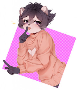 5_fingers anthro blush dotted_background eyebrow_through_hair eyebrows eyelashes female fingers fur glistening glistening_eyes grey_body grey_ears grey_fur grey_hair hair looking_at_viewer pattern_background pink_tongue simple_background solo sparkles tan_body tan_fur tan_inner_ear tongue tongue_out translucent translucent_hair sonyan 2018 digital_media_(artwork) hi_res shaded