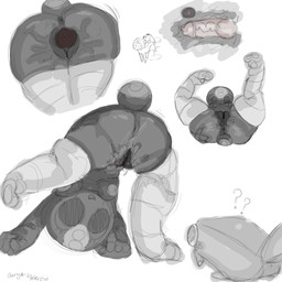 all_fours animal_genitalia animal_penis anthro anthro_on_feral bestiality black_vulva bodily_fluids breasts butt canine_genitalia canine_penis dominant dominant_male duo exposed_breasts female feral feral_penetrating from_behind_position genital_fluids genitals grey_body grey_tail internal knot knotted_penis larger_female lying male male/female male_penetrating mounting nude on_back open_mouth penetration penile penile_penetration penis penis_in_vagina sex simple_background size_difference smaller_male spread_legs spreading submissive submissive_female tail upside_down vaginal vaginal_fluids vaginal_penetration vein veiny_penis vulva young young_female kydenlvsol blushcrunch_studio dandy's_world pebble_(dandy's_world) toodles_(dandy's_world) 1:1 hi_res