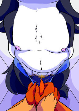 anatomically_correct anatomically_correct_genitalia anatomically_correct_penis animal_genitalia animal_penis anthro assisted_wetting bodily_fluids breasts clothing duo first_person_view genital_fluids genitals marsupial_penis peeing peeing_on_another peeing_on_partner penis urine urine_on_clothing watersports wet wet_clothing roomwithavoid flurry_(roomwithavoid) scratch_(arsononymous) american_opossum border_collie canid canine canis collie domestic_dog herding_dog mammal marsupial pastoral_dog sheepdog virginia_opossum absurd_res hi_res