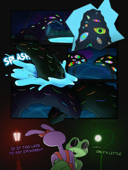 anthro bodily_fluids bow_ribbon clothing dialogue duo eyes_closed female hug lamp lantern male male/female overalls tears text water water_drop conditional_dnp pawpadcomrade glitch_productions the_amazing_digital_circus jax_(tadc) ribbit_(tadc) abstraction_(tadc) amphibian frog lagomorph leporid mammal rabbit 2_frame_animation 3:4 animated animated_gif english_text hi_res short_playtime
