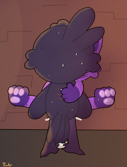 anthro blood blush blush_lines bodily_fluids brick_wall claws cum cum_drip cum_in_ass cum_inside dripping duo ears_up feathers fluffy fur genital_fluids grey_body grey_fur male male/male pawpads paws purple_body purple_fur raised_leg rear_view scratch_mark scratches scratching spread_legs spreading sweat sweatdrop wall_(structure) tinky mob_entertainment nightmare_critters poppy_playtime smiling_critters catnap_(poppy_playtime) poe_(poppy_playtime) avian bird corvid corvus_(genus) crow domestic_cat felid feline felis mammal oscine passerine raven hi_res nonbinary_(lore)