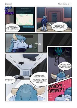 anthro bulge corruption dialogue drone hero horn male muscular muscular_male musk null_bulge slave solo speech_bubble tail text transformation villainous xyldroth_(artist) european_mythology greek_mythology mythology bovid bovine cattle dragon mammal minotaur mythological_creature mythological_scalie scalie comic english_text hi_res