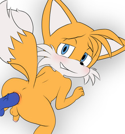 2_tails anal anal_penetration anthro anus balls bite biting_lip biting_own_lip blue_body blue_eyes blue_fur blush doggystyle duo erection from_behind_position fur genitals humanoid_genitalia humanoid_penis looking_at_viewer looking_back male male/male multi_tail narrowed_eyes orange_body orange_fur penetration penis seductive self_bite sex shota simple_background smile tail vein veiny_penis white_body white_fur young maseru sega sonic_the_hedgehog_(series) miles_prower sonic_the_hedgehog canid canine eulipotyphlan fox hedgehog mammal 2024 absurd_res digital_drawing_(artwork) digital_media_(artwork) hi_res