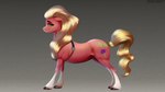 crossgender cutie_mark eyelashes female feral green_eyes hooves looking_at_viewer narrowed_eyes red_body simple_background solo conditional_dnp mercurial64 hasbro my_little_pony sprout_cloverleaf_(mlp) earth_pony equid equine horse mammal pony 2024 absurd_res hi_res