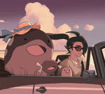 2023 2d_animation ambiguous_gender amphibian animated biped black_eyes blinking brown_body car clodsire closed_smile clothed clothing cloud daww day detailed_background digital_media_(artwork) diglett driving ear_piercing ear_ring elite_four external_gills eyewear female feral frame_by_frame generation_1_pokemon generation_9_pokemon gills green_hair group hair hat headgear headwear human inside_car mammal mikripkm mouth_closed multicolored_body nintendo no_sound open_mouth open_smile paldean_form paldean_wooper piercing pink_nose pokemon pokemon_(species) quadruped regional_form_(pokemon) rika_(pokemon) ring_piercing seatbelt shaded short_playtime size_difference sky smile straw_hat sunglasses tongue topwear vehicle webm white_clothing white_topwear