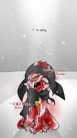 anthro blood bodily_fluids crying female solo tears pretty_blood elma_(pretty_blood) bat mammal 9:16 hi_res