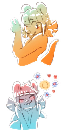 anthro blush female flat_chested flower gesture hand_gesture happy heart_symbol looking_at_viewer one_eye_closed pigtails plant simple_background smile solo sun v_sign white_background wink panken kinktober devon_(panken) mammal mustelid otter 1:2 absurd_res hi_res