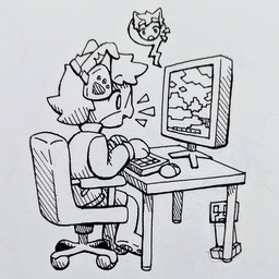 anthro clothing computer computer_mouse duo electronics jacket keyboard male topwear 90percentdenny 90_percent_studios drawtober microsoft minecraft mojang purrfect_apawcalypse xbox_game_studios rover_jackson sparky_fritz canid canine canis creeper_(minecraft) domestic_dog mammal 1:1 2022 hi_res