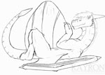 ambiguous_gender ambiguous_prey burp_bubble burping digestion digestion_noises duo feral feral_pred hair hand_on_belly horn lying male male_pred rumbling_stomach sharp_teeth sound_effects spread_plates squirming teeth vore wings grgle kayron mythology kayron_(character) dragon mythological_creature mythological_scalie scalie 2024 2d_animation animated frame_by_frame long_playtime sound webm