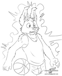 anthro ball basketball basketball_(ball) clothing magic male science shirt solo tank_top topwear wolfblade jesse_collins border_collie canid canine canis collie domestic_dog herding_dog mammal pastoral_dog sheepdog monochrome