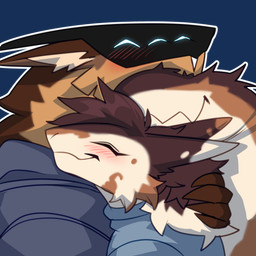 6_eyes anthro duo fangs female hug male multi_eye teeth ghastlyfish mitch_(theroboticdragon) reese_(jeddy) mantled_beast splynter 1:1 absurd_res alpha_channel hi_res