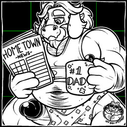 anthro beard beverage clothing coffee coffee_mug erection facial_hair fur genitals hair horn humanoid_genitalia humanoid_penis long_ears male mature_male muscular muscular_male newspaper nipples pecs penis shirt simple_background smile solo tank_top topwear wardrobe_malfunction white_body white_fur ursa-m1nor undertale undertale_(series) asgore_dreemurr boss_monster_(undertale) bovid caprine goat mammal 1:1 animated short_playtime
